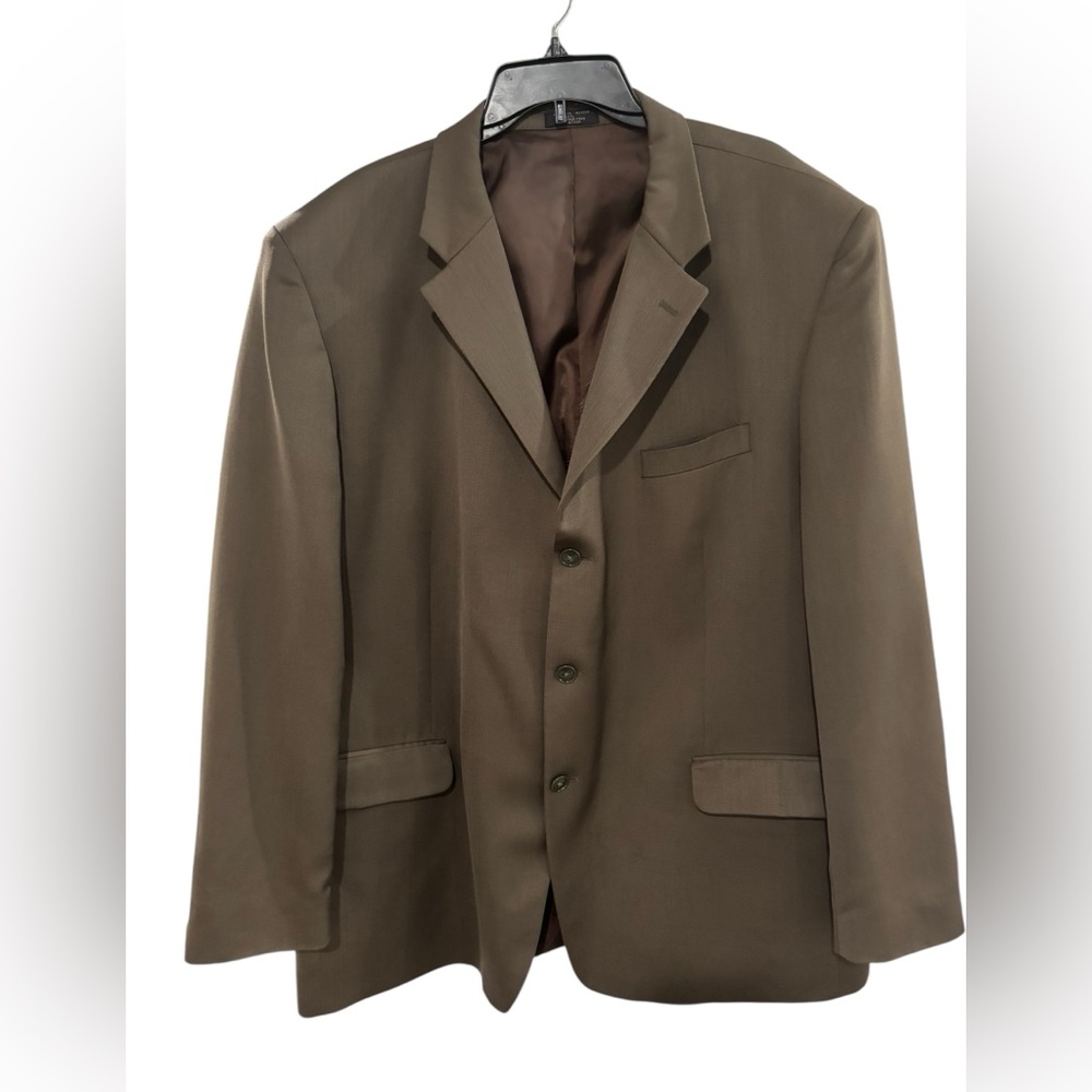 Jones New York Men’s Brown Sport Coat Suit Jacket  w/ Notched Lapels-50R